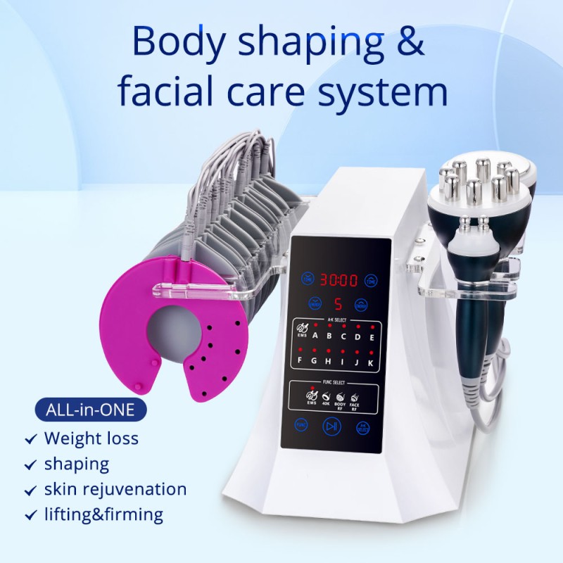Cavitation Machine 4 In 1 for Body Face EMS Massage Fat Loss